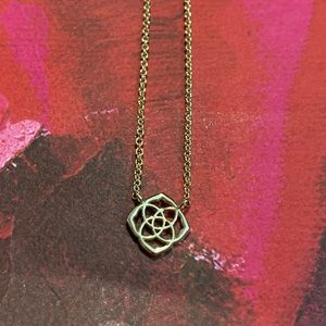 Gold Kendra Scott Logo Necklace